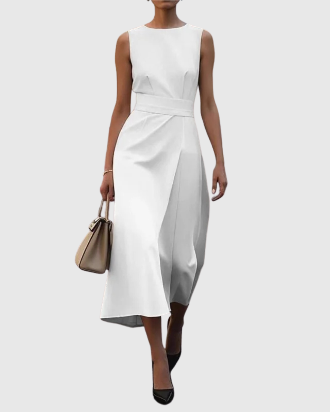 Women's Sleeveless Special Occasion Midi Dress