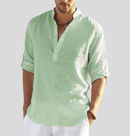 Arnaud Men's Linen Henly Shirt