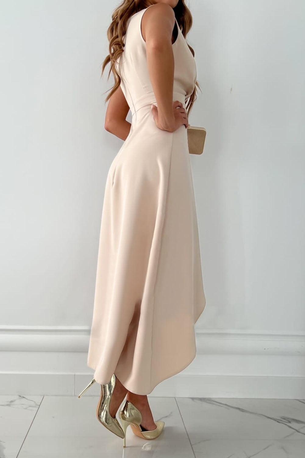 Women's Wrap Casual Midi Dress