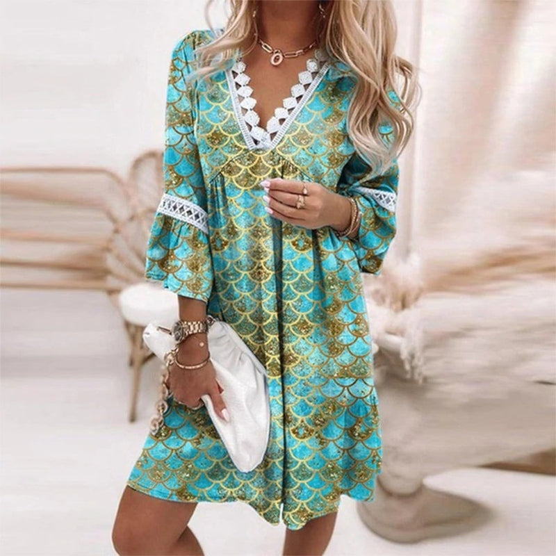 Women's Boho Mini Dress