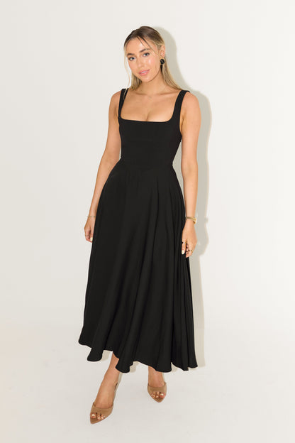 Women's Flowy Event Midi Dress