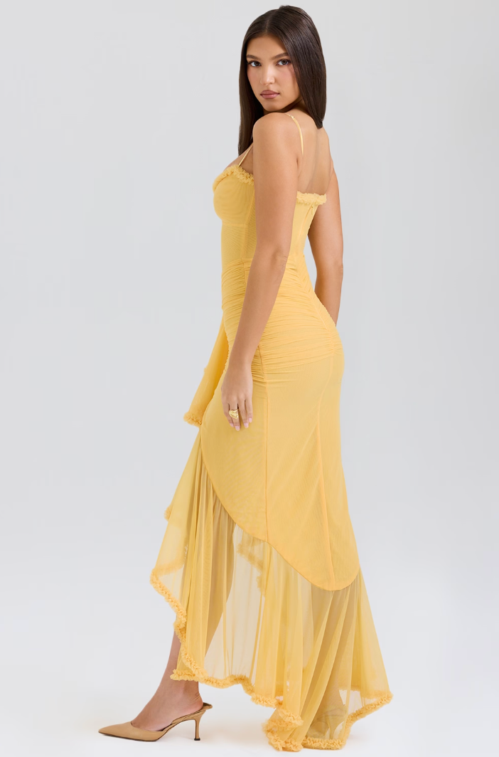 Women's Lace Wedding Guest Maxi Dress
