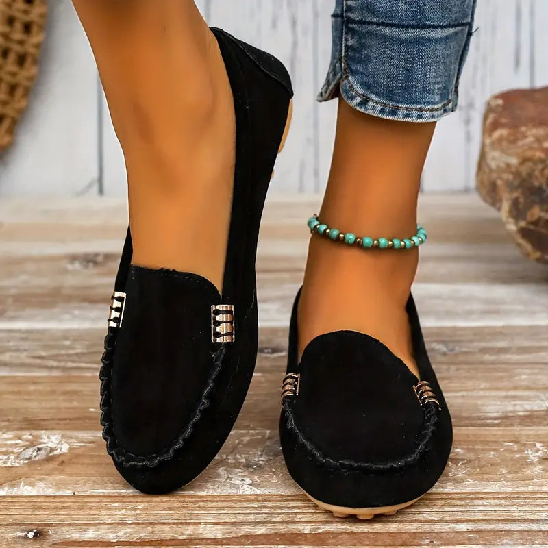 Women's Suede Slip-On Loafers