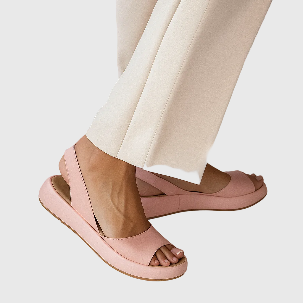 Women's Open Toe Slip-On Flat Sandals