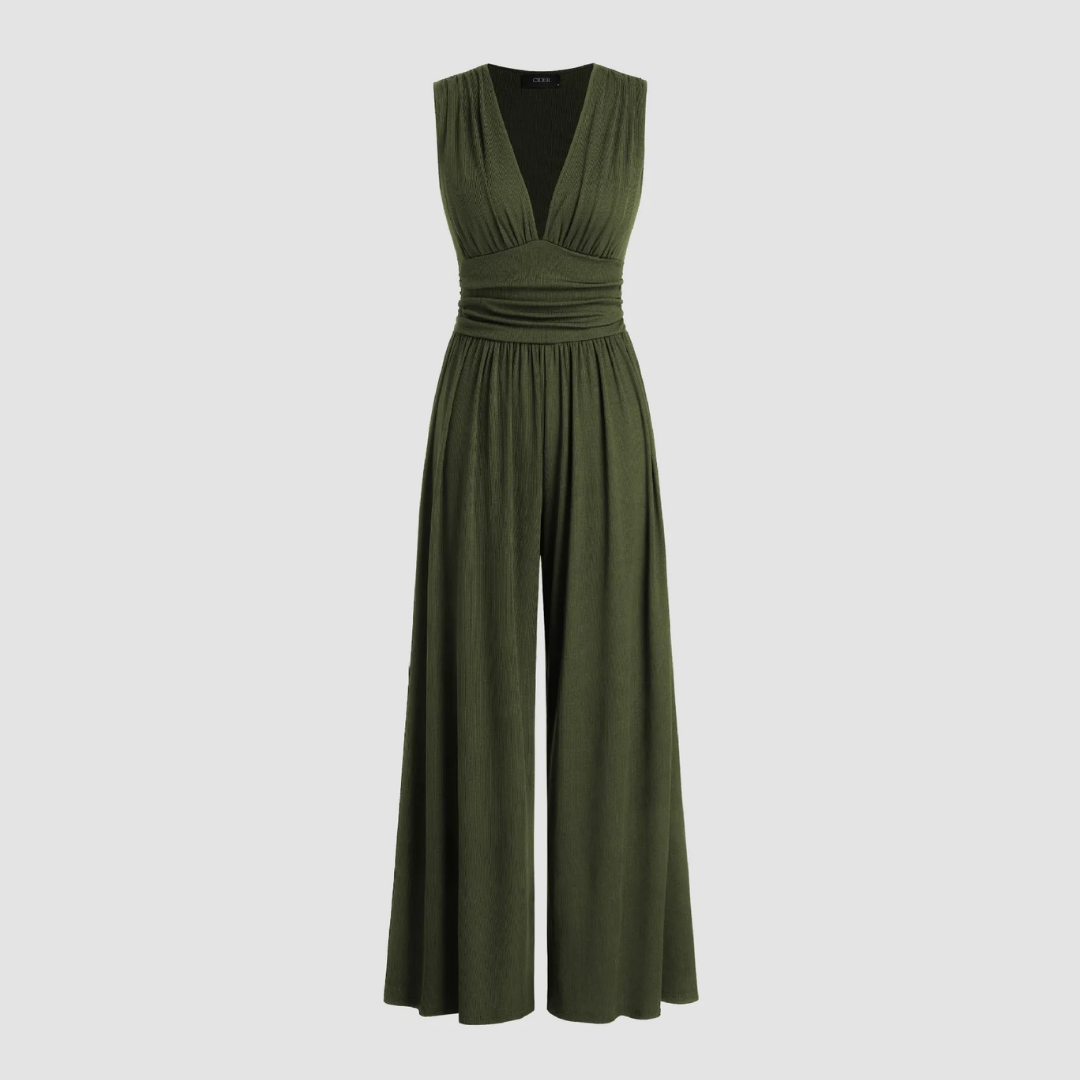 Women's Wide-Leg Casual Day Wear Jumpsuit