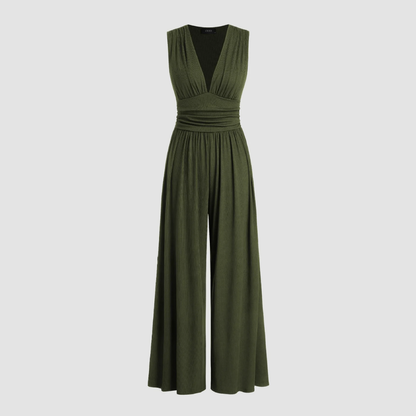 Women's Wide-Leg Casual Day Wear Jumpsuit