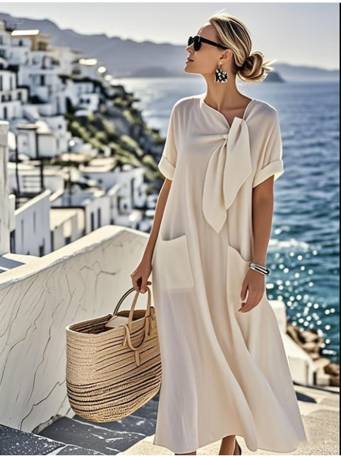 Women's Relaxed Summer Midi Dress