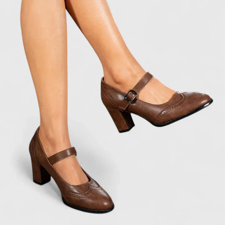 Women's Mary Jane Block Heel Shoes