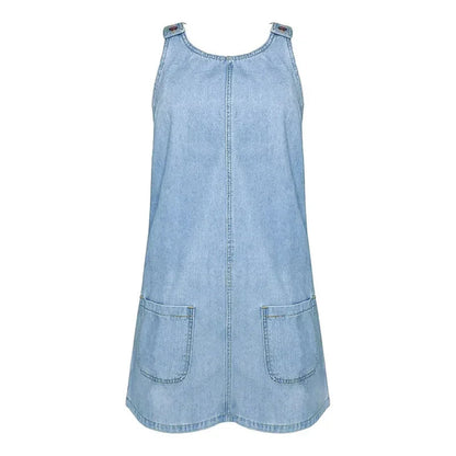Women's Sleeveless Denim Mini Dress