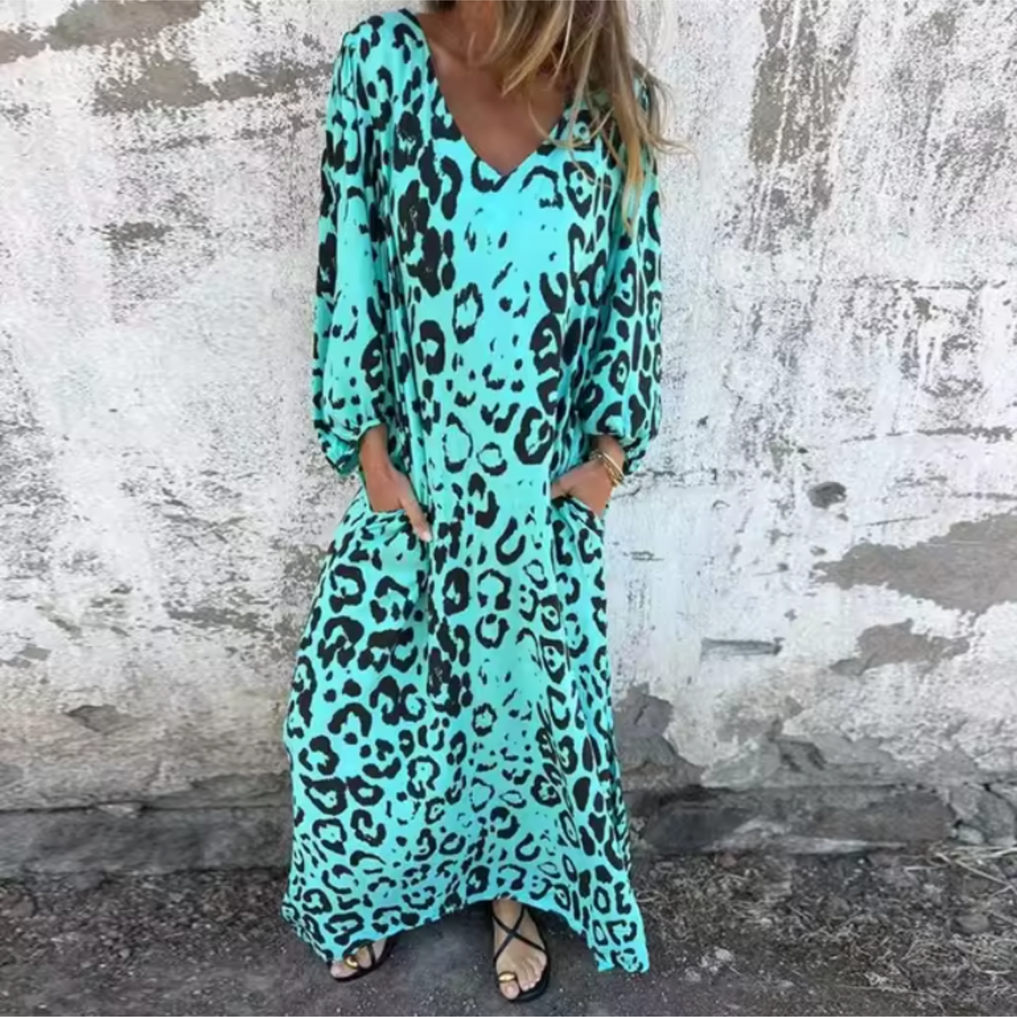 Women's Flowy Spring Casual Midi Dress