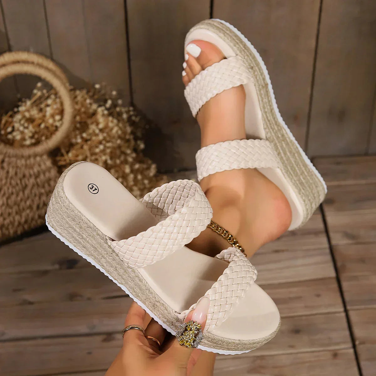 Women's Cushioned Wedge Sandals