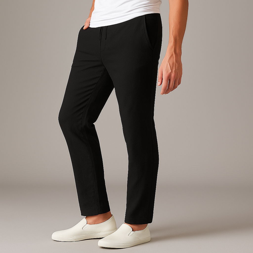 Bastian Drawstring Linen Pants