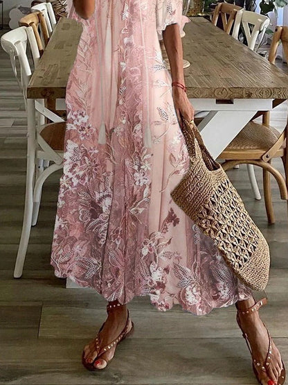 Women's Floral Summer Maxi Dress