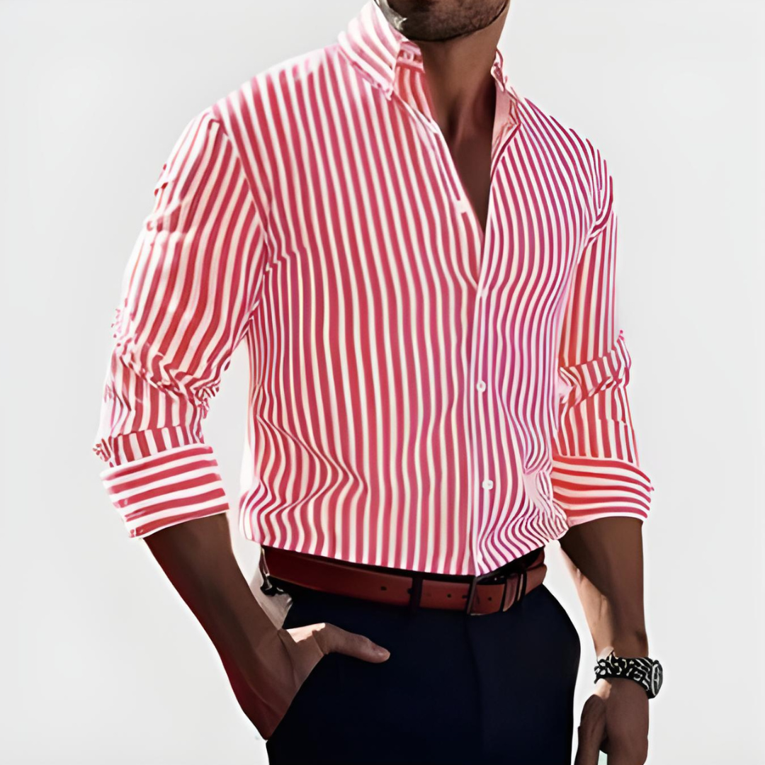 Callum Striped Button-Up Men's Shirt