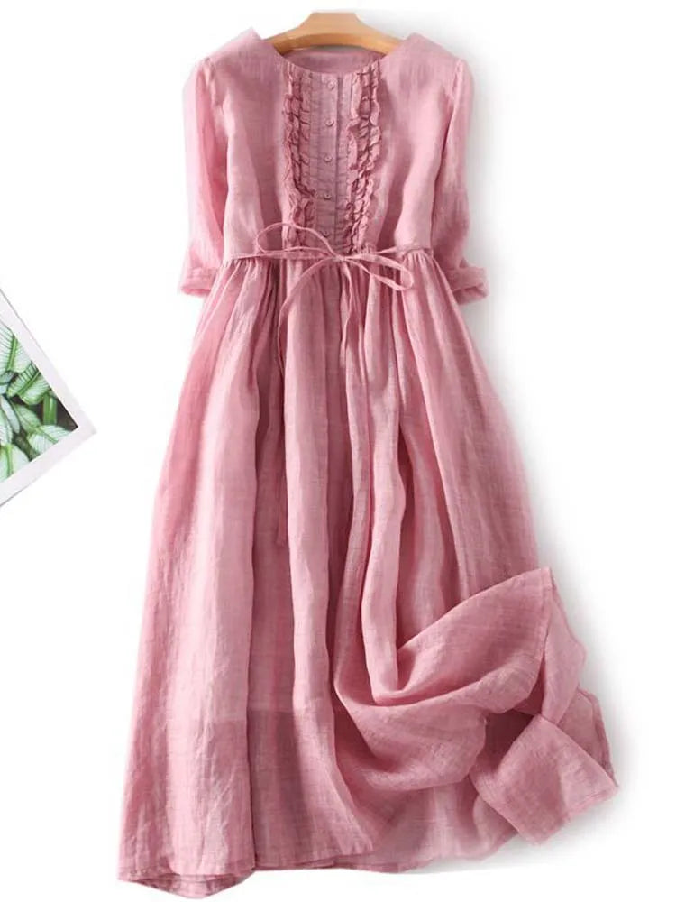 Women's Vintage Everyday Midi Dress