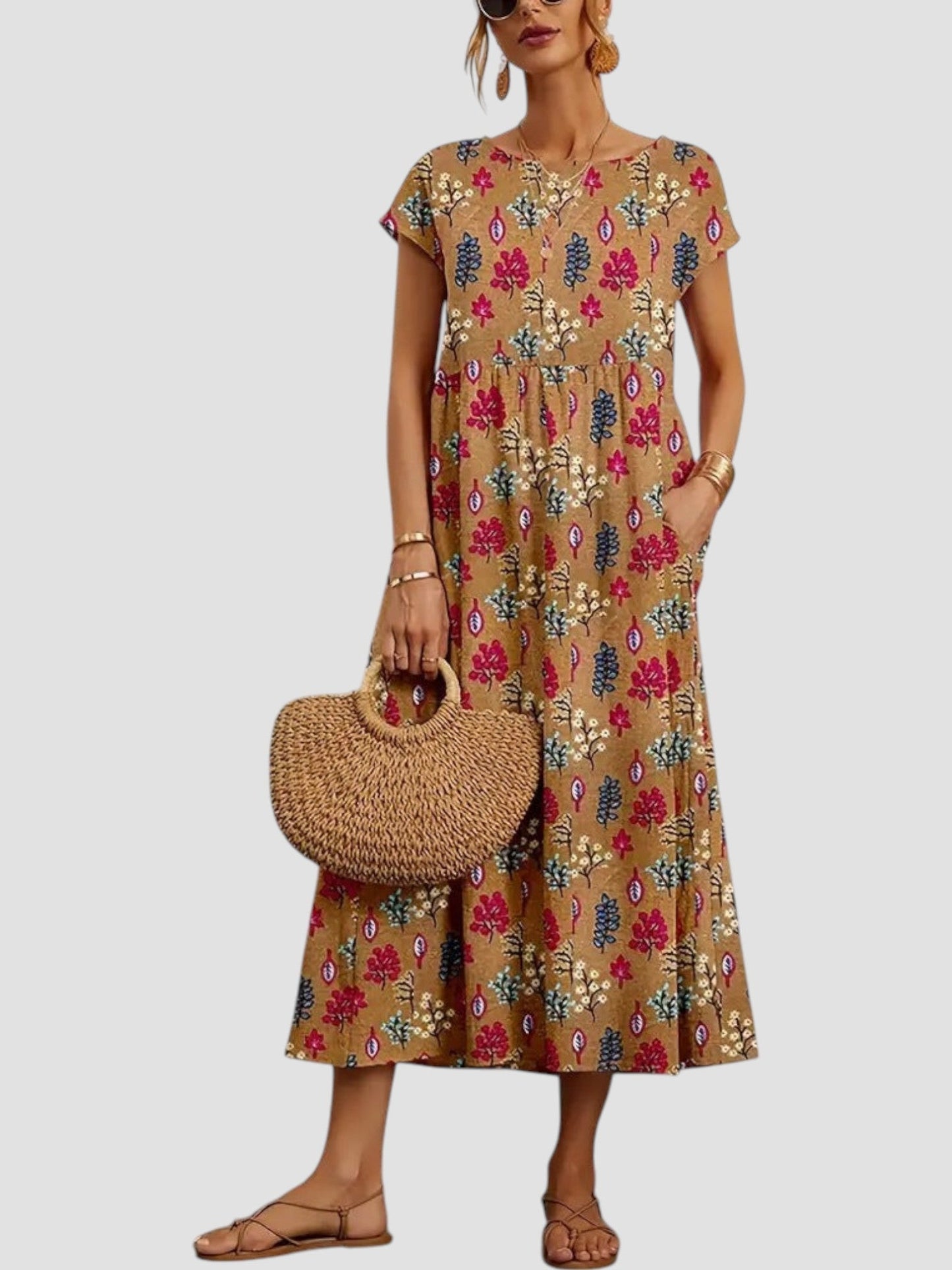 Women's Vintage Summer Maxi Dress