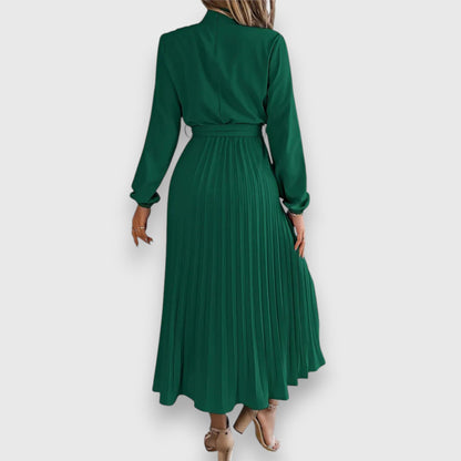 Women's Pleated Wedding Guest Midi Dress