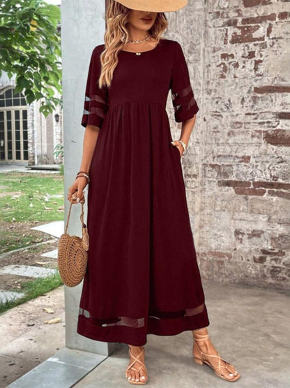 Women's A-Line Day-to-Night Midi Dress