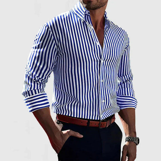 Callum Striped Button-Up Men's Shirt