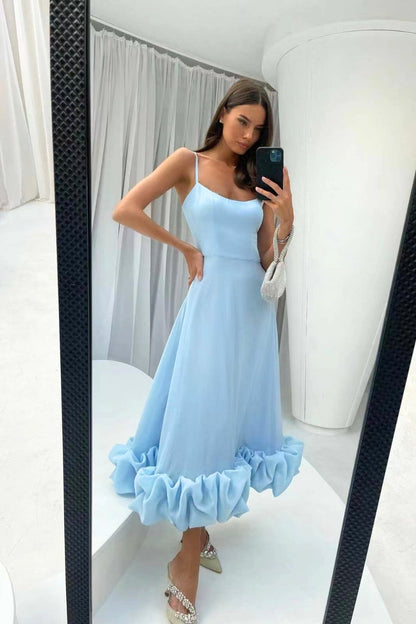 Women's Flowing Wedding Guest Maxi Dress
