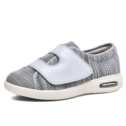 Women's Wide Fit Velcro Slip-On Walking Sneakers