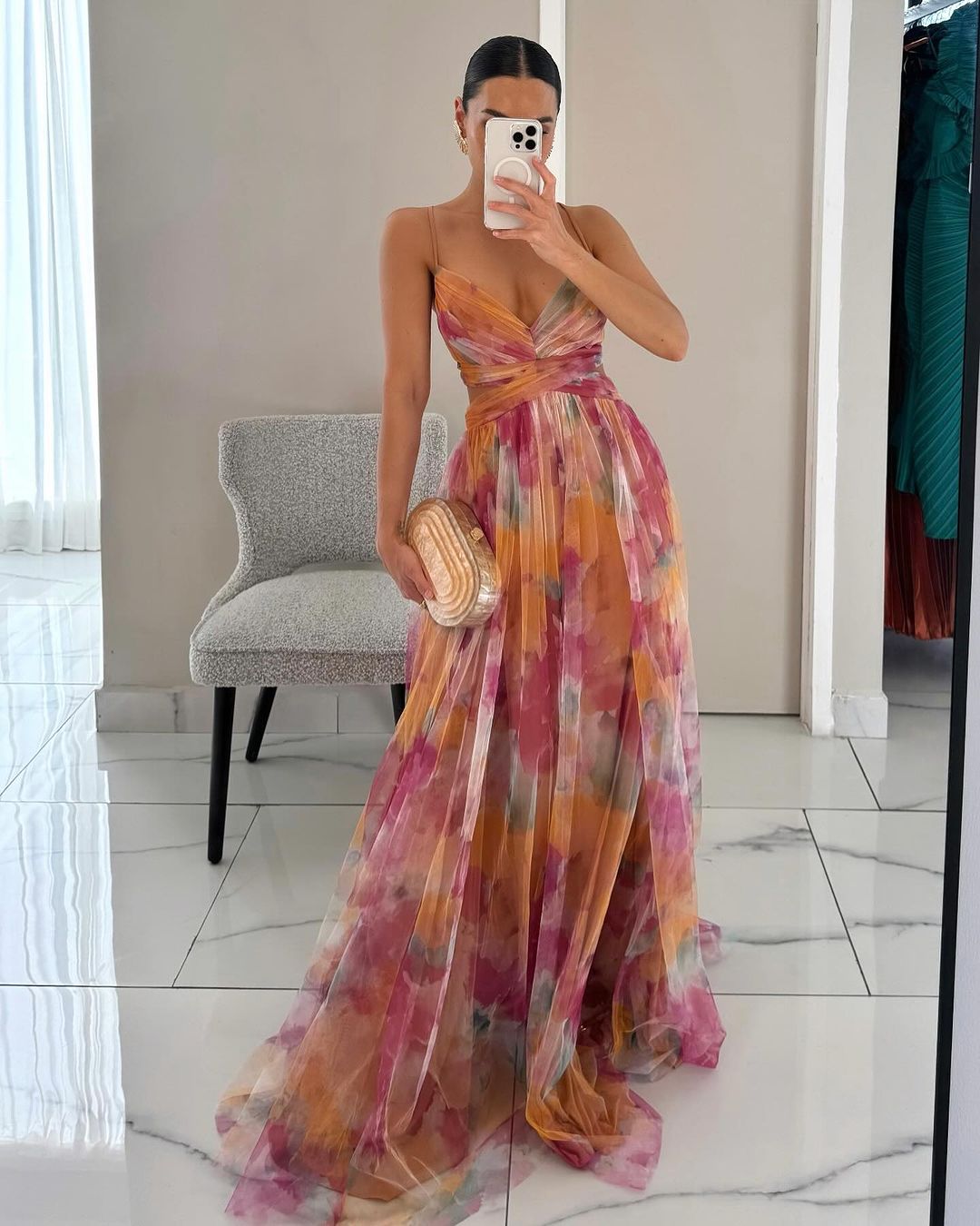Women's Floral Print Summer Maxi Dress