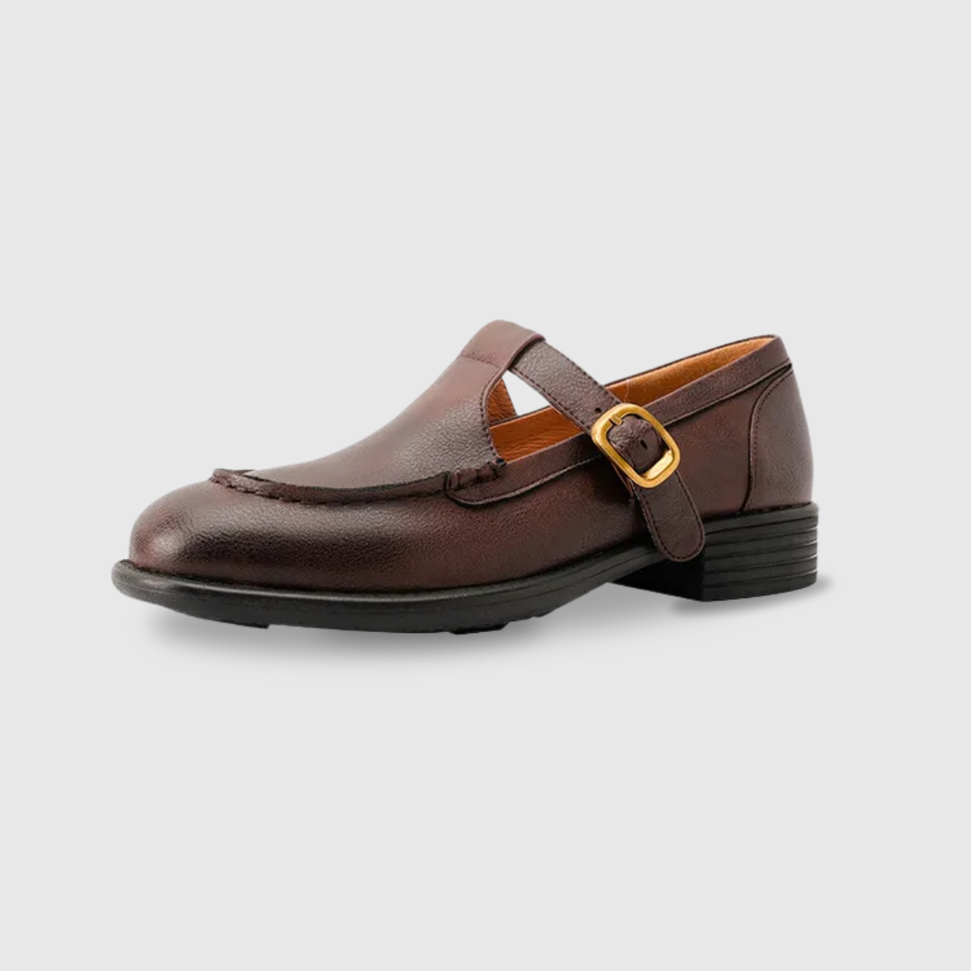 Women's Retro T-Strap Mary Jane Round Toe Low Heel