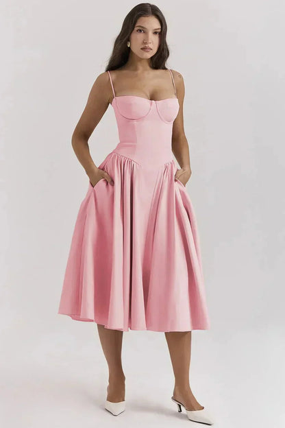Women's Long Tank Wedding Guest Maxi Dress