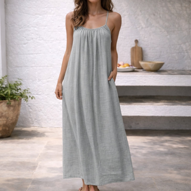 Women's Linen Summer Maxi Dress
