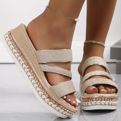 Women's Beige Flat Sandals