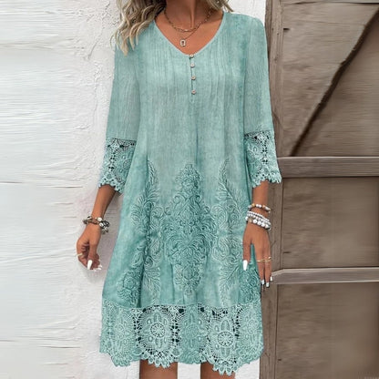 Women's Floral Casual Day Midi Dress