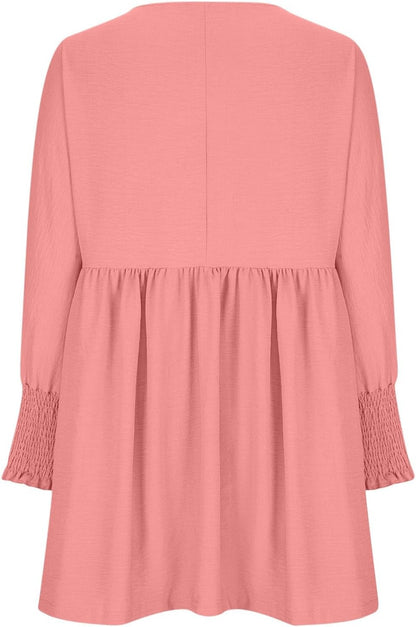 Women's Ruched Summer Day Midi Dress