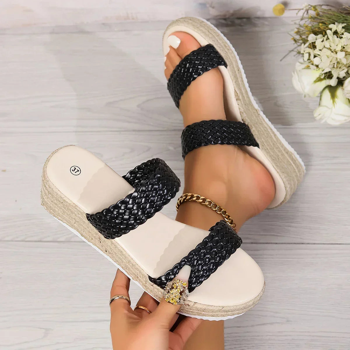 Women's Cushioned Wedge Sandals