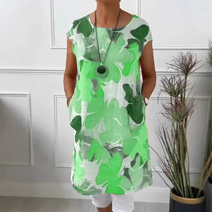 Women's Lightweight Ruffle Summer Midi Dress