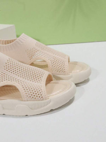 Women's Open Toe Slip-On Platform Sandals