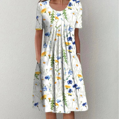 Women's Floral Casual Everyday Midi Dress