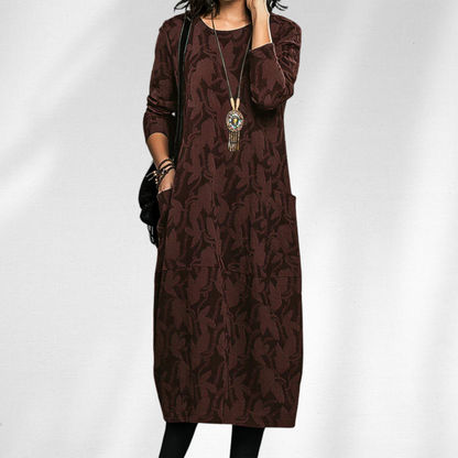 Women's Knit Sweater Midi Dress