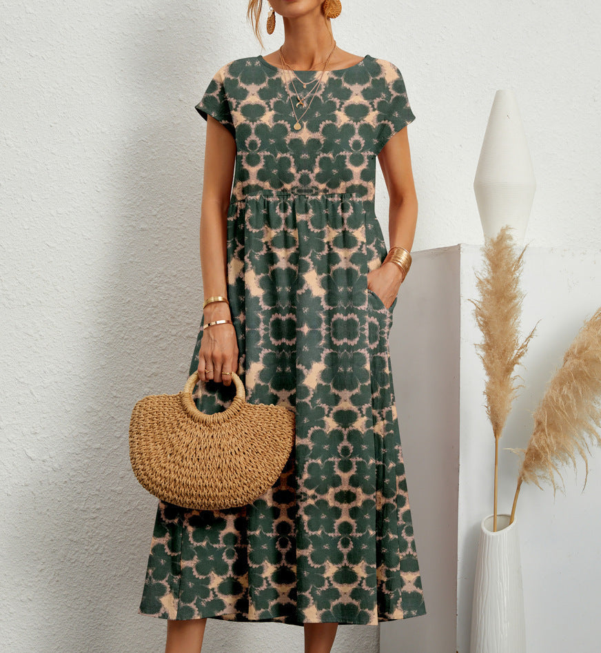 Women's Floral Summer Midi Dress