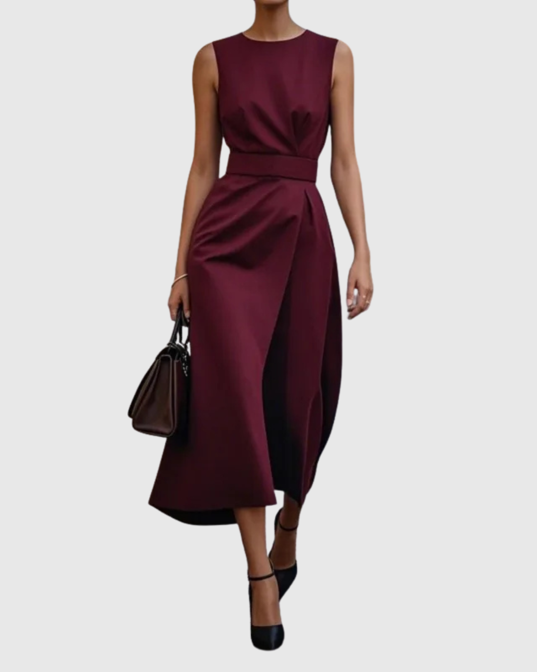 Women's Sleeveless Special Occasion Midi Dress
