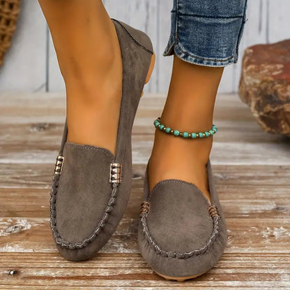 Women's Suede Slip-On Loafers