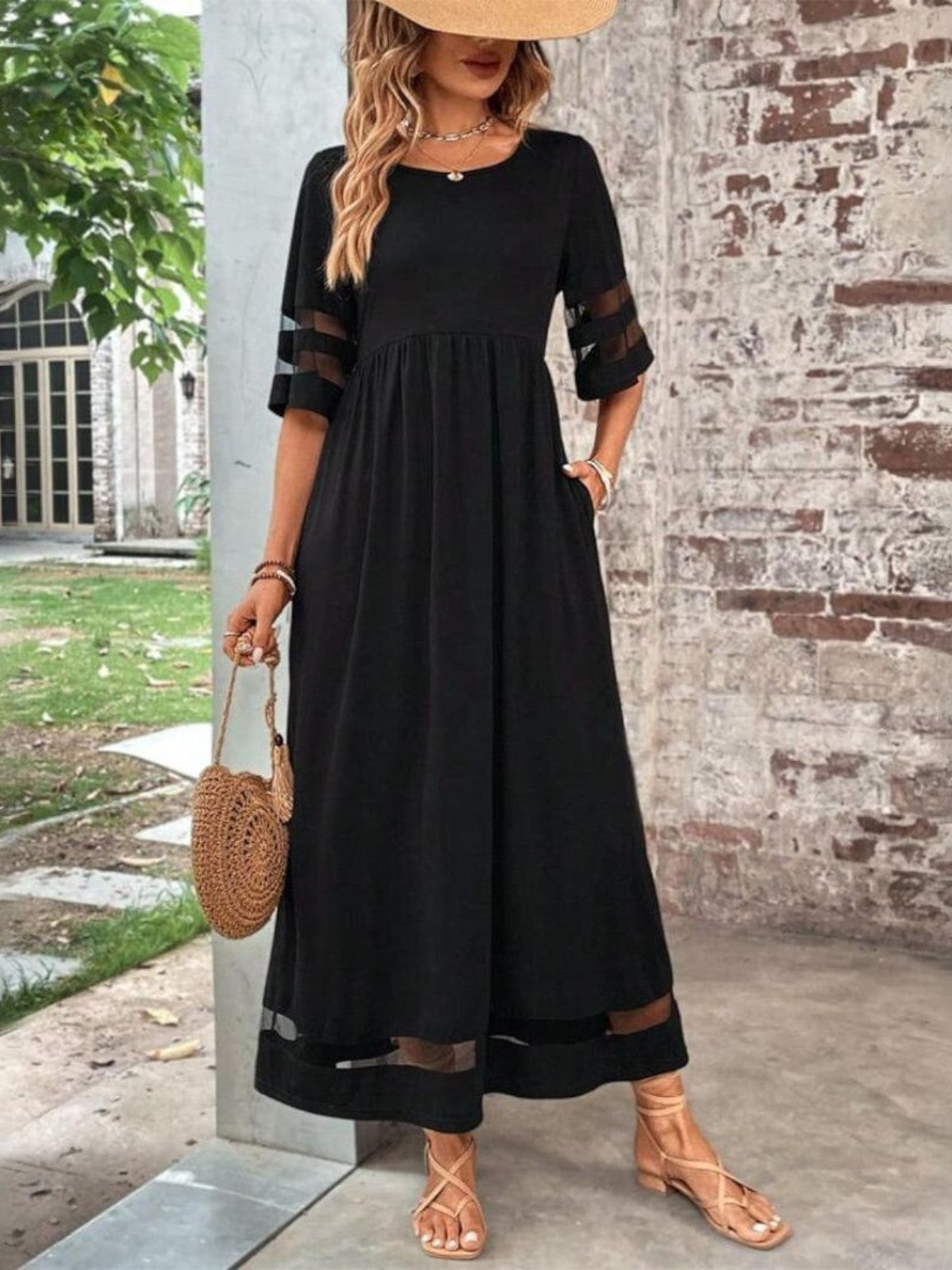 Women's A-Line Day-to-Night Midi Dress