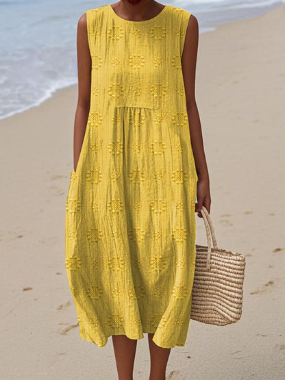 Women's Sleeveless Casual Summer Midi Dress