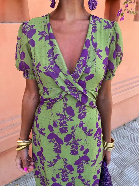 Women's Flowy Summer Midi Dress