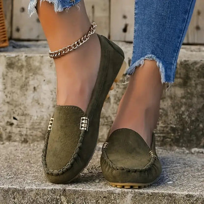 Women's Suede Slip-On Loafers