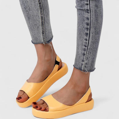 Women's Platform Wedge Slingback Sandals Open Toe