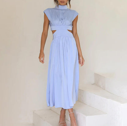 Women's Halter Neck Summer Midi Dress