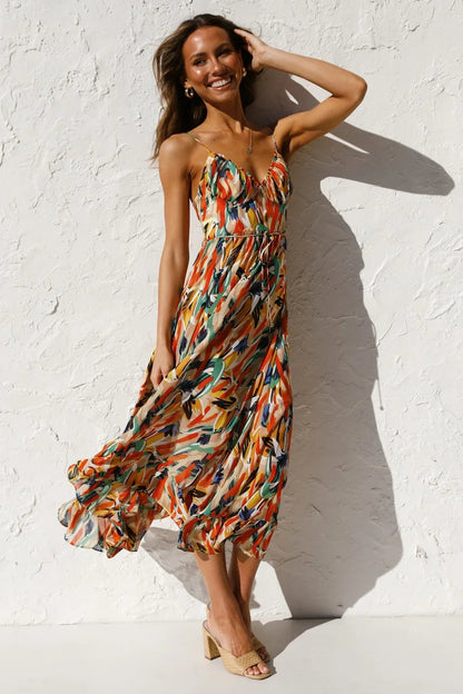 Women's Floral Special Event Midi Dress