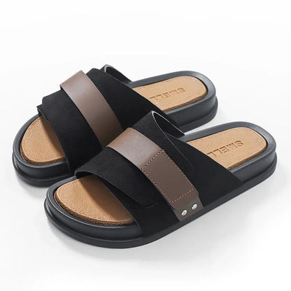 Women's Cushioned Flat Slide Sandals