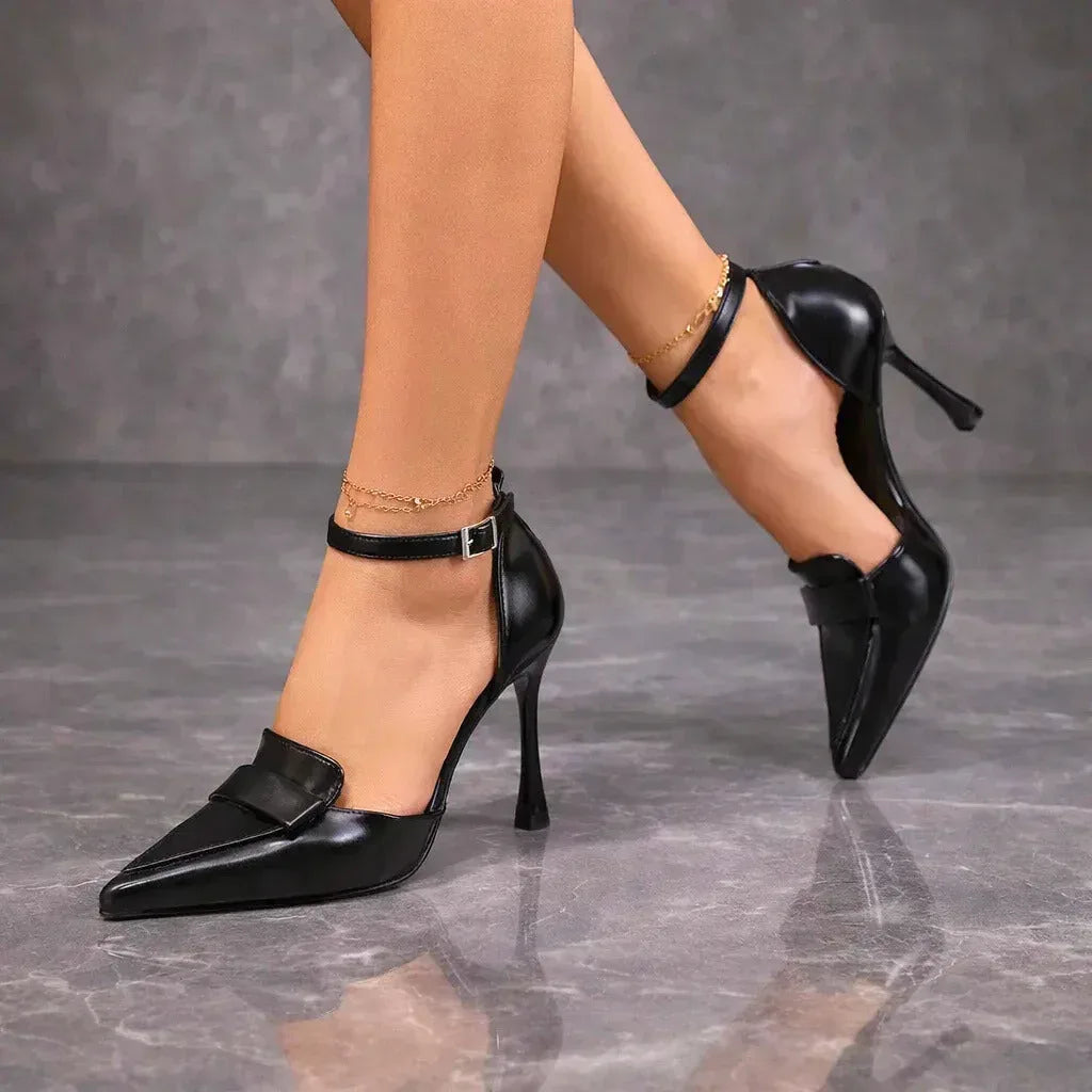 Women's Pointed Toe Ankle Strap Heels