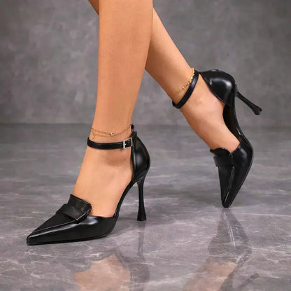 Women's Pointed Toe Ankle Strap Heels